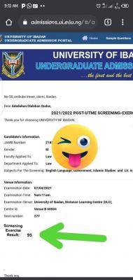 University of Ibadan Post-UTME results out
