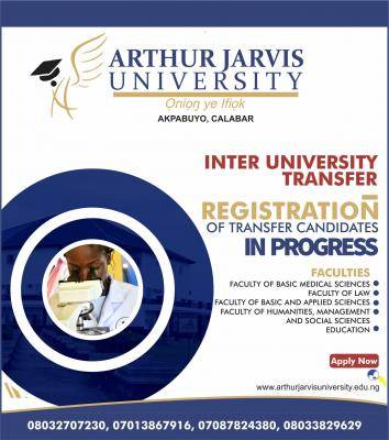 Arthur Jarvis University inter-university transfer application