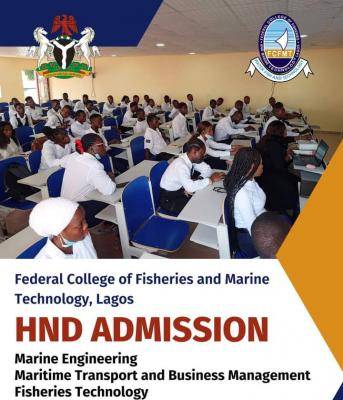 Federal College of Fisheries and Marine Technology HND Admission, 2022/2023