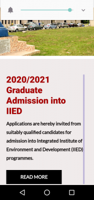FUPRE IIDE postgraduate admission, 2020/2021 session