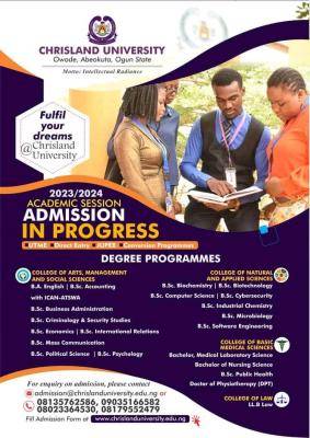 Chrisland University Post UTME 2023: Cut-off mark, Eligibility and Registration Details