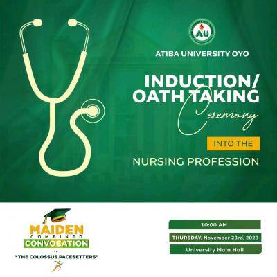 Atiba University announces induction/oath taking ceremony into Nursing profession