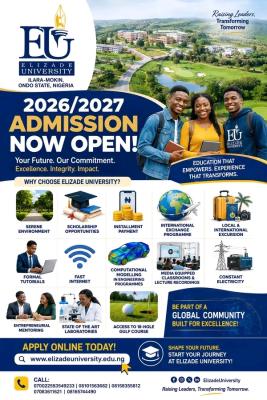 Elizade University Post-UTME 2026: Eligibility and Registration Details