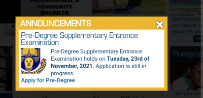 OAU announces supplementary Pre-Degree entrance exam, 2021/2022