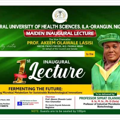 Central University of Health Sciences announces maiden Inaugural Lecture