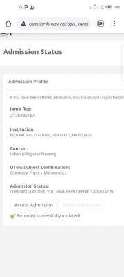 FEDPOLY Ado-Ekiti admission list, 2020/2021 out on JAMB CAPS