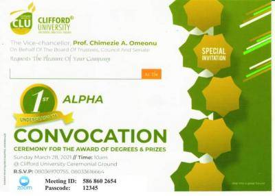 Clifford University announces convocation ceremony