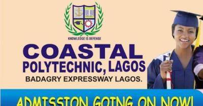 Coastal Polytechnic Lagos admission form for 2020/2021 session