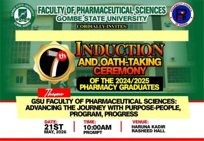 GSU faculty of pharmaceutical sciences 7th Induction and Oath taking Ceremony