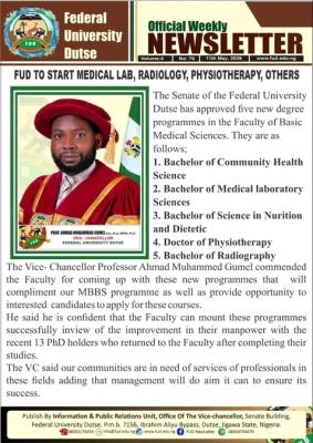 Federal University Dutse approves new medical science programmes