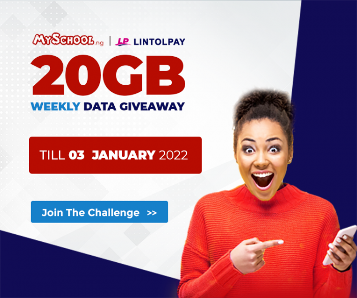 We're giving 20GB data every week till 2022
