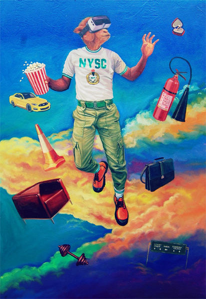 NYSC Member Wins Afriture Painting Competition, Goes home with $2,500