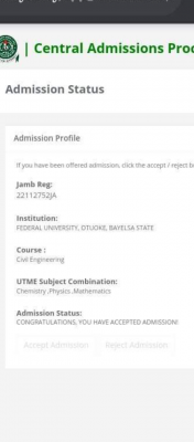 FUOTUOKE admission list, 2020/2021 out on JAMB CAPS