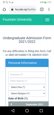 Fountain University Post-UTME 2021: Eligibility and Registration Details