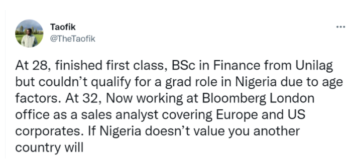 UNILAG graduate recounts his experience in securing  a job in Nigeria despite graduating with a first class
