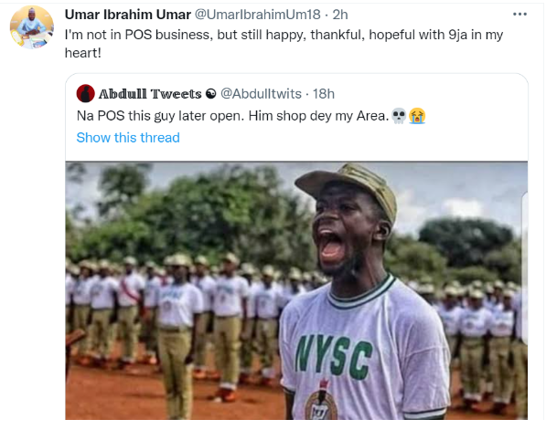 Corps member in viral NYSC meme debunks claim of becoming a POS operator after service