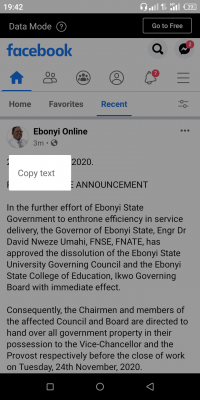 Ebonyi State Government dissolves governing council of EBSU and EBCOE ...