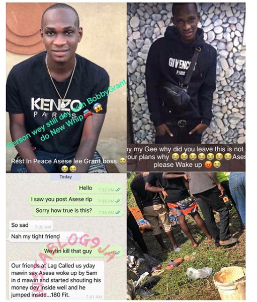 MAPOLY Student Plungs into a Well after Waking from Sleep Screaming ''My Money is Inside the Well''