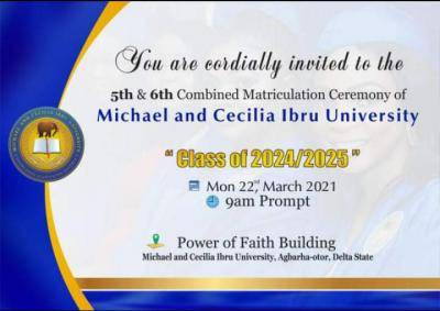 MCIU announces 5th & 6th matriculation ceremony
