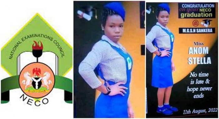 Nigerian student prints posters to celebrate sitting for NECO examination