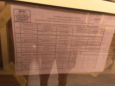 Federal University, Dutse first semester lecture timetable for 2020/2021 session