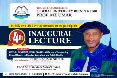 FUBK announces 4th Inaugural Lecture