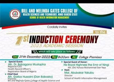 Bill & Melinda Gates Health Tech, Bauchi SHIM 1st induction ceremony, 2023