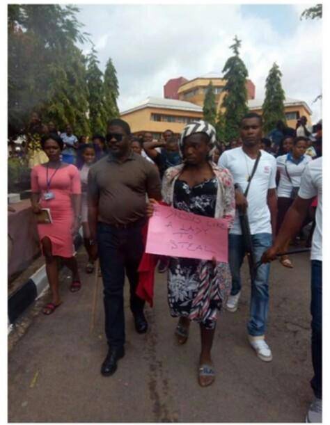 Oko Polytechnic Male Student Disguises as Lady to Steal in Female Hostel