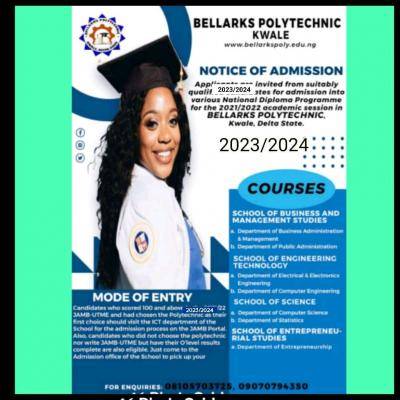 Bellarks Polytechnic, Kwale Post-UTME 2023: cut-off mark, eligibility & registration details