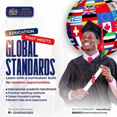 British Canadian University Undergraduate Admissions, 2025/2026