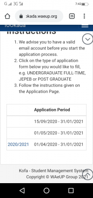 IUO new deadlines for undergraduate, postgraduate and JUPEB programmes, 2020/2021 session