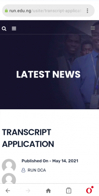 RUN announces procedure for transcript application