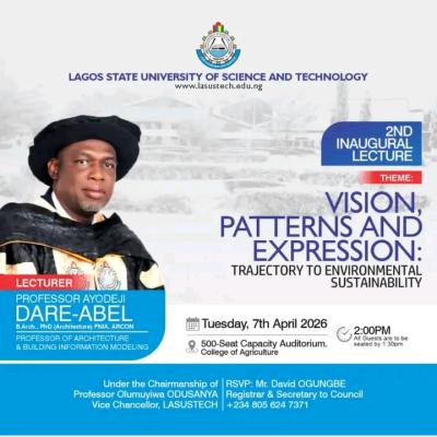 LASUSTECH announces 2nd Inaugural Lecture