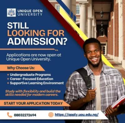 Unique Open University announces admission for prospective students