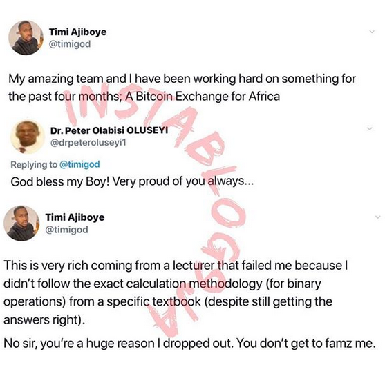 You Are The Reason I Dropped out; UNILAG Ex-Student Blast a Lecturer Who Failed him For not Following His Exact Calculation Methodology