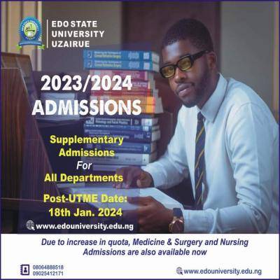 Edo University notice on supplementary Post-UTME screening Date
