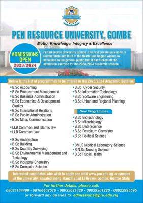 Pen Resources University Post-UTME 2023: Eligibility and Registration details