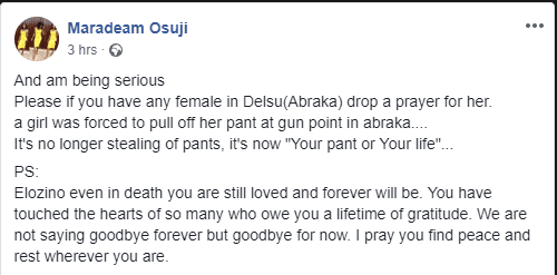 Delsu Female Students Now Forced To Remove Panties At Gunpoint