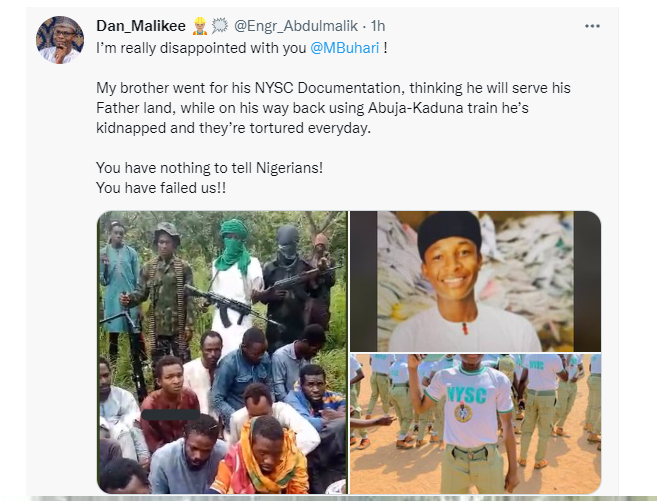 Another corps member identified as one of the Kaduna train attack victims