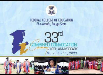 FCE Eha-Amufu announces 33rd Convocation Ceremony