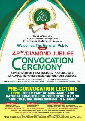 ABU announces 42nd convocation ceremony