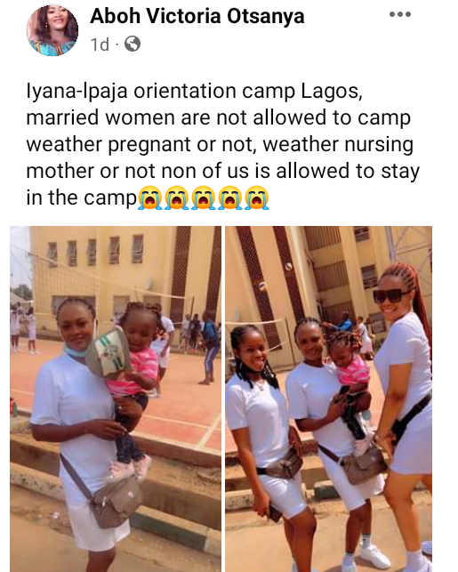 Corps member laments after being sent home for being married