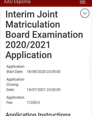 AAU Ekpoma reopens portal for IJMB application, 2020/2021