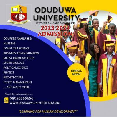 Oduduwa University Post-UTME 2023: Eligibility And Registration Details