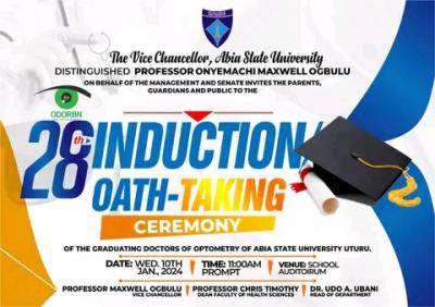 ABSU 28th Induction/Oath-Taking Ceremony of Graduating Doctors of Optometry