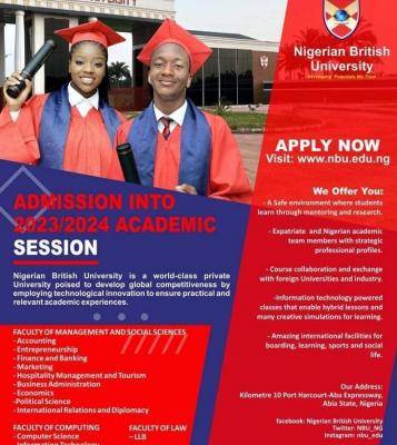 Nigerian British University Post-UTME 2023: Eligibility and Registration Details