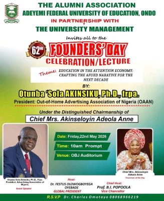 AFUED announces 62nd Founders' Day