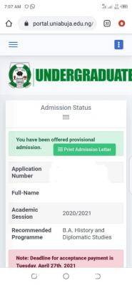 UNIABUJA admission list, 2020/2021 out on school’s portal