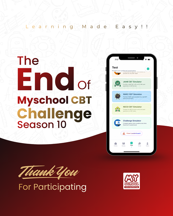 The End - Myschool CBT Challenge Season 10