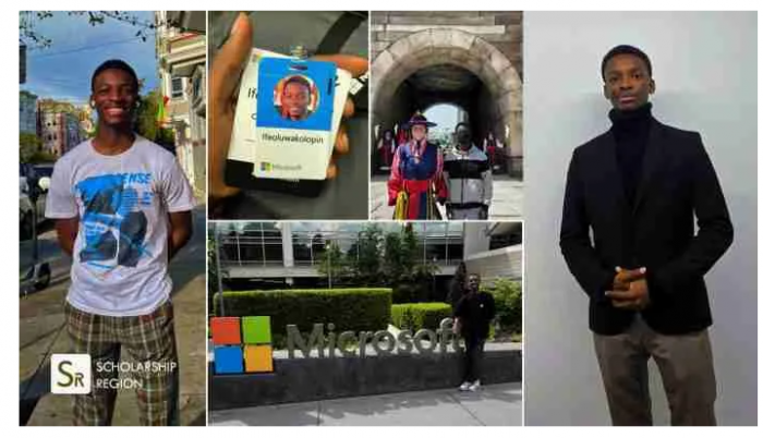 Nigerian student who ditched his UNILAG admission for a foreign uni celebrates as he joins Microsoft as an intern